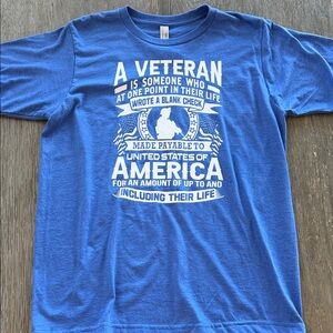 US Veteran shirt - Made in the USA - 🇺🇸 NWT - patriotic shirt of gratitude